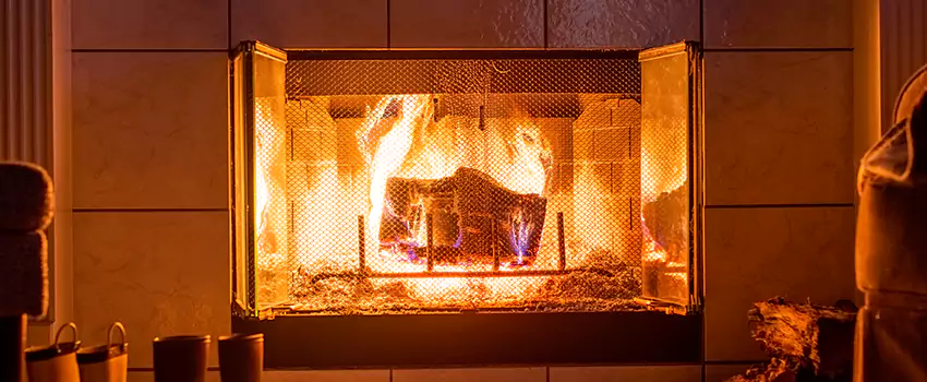 Mendota Hearth Landscape Fireplace Installation in Peabody, Massachusetts