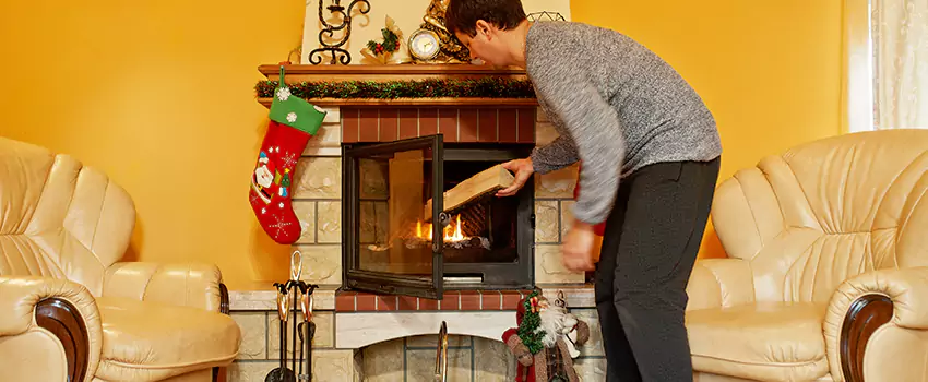 Rusted Metal Fireplace Restoration in Peabody, Massachusetts