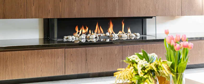 Double-height Fireplace Design Refurbishment in Peabody, Massachusetts