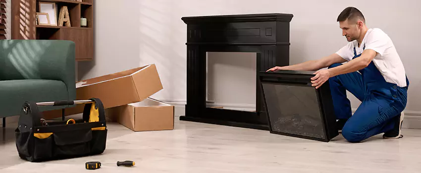 Old Rusted Metal Fireplace Repair And Replacement in Peabody, MA